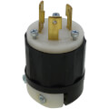 Product Image of Industrial Grade Locking Plug, 30A, 2P, NEMA L6-30P - Black/White (250V)