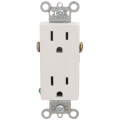 Product Image of Heavy-Duty Decorator Spec Grade Receptacles w/ Back & Side Wire - 15A White (125V)
