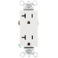 Product Image of Heavy-Duty Decorator Spec Grade Receptacles w/ Back & Side Wire - 20A White (125V)