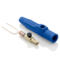 Product Image of 15 Series Cam-Type Male Plug, Contact & Insulator, Detachable, Crimp Tube Termination, #8, #4 AWG, 140A Max, Type 3R When Mated (Blue)