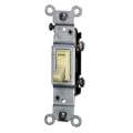 Product Image of Single-Pole, Residential CO/ALR Toggle Switch, 15A - Ivory (120 VAC)