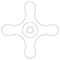 Product Image of Cross Valve Handle, 2659-000-199