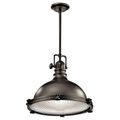 Product Image of Hatteras Bay 16" 1 Light Pendant w/ Clear Fresnel Lens (Olde Bronze)