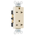 Product Image of Heavy-Duty Decorator Spec Grade Receptacles w/ Back & Side Wire - 20A Ivory (250V)