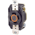 Product Image of Industrial Grade Locking Receptacle, 30A, 3P, NEMA L14-30R - Black (125/250V)