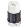 Product Image of Industrial Grade Locking Connector, 30A, 3P, NEMA L16-30R - Black/White (480V)