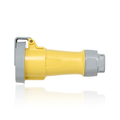 Product Image of 30A, 125V 2P, 3W, LEV Series IEC 60309-1 & 60309-2 Pin & Sleeve Connector, IP66/IP67/IP68/IP69K, Watertight (Yellow)