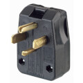 Product Image of Industrial Grade Straight Blade Angle Plug, 30/50A, 3P, NEMA 14-30P/14-50P - Black (125/250V)