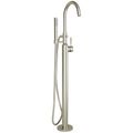 Product Image of Cadet Freestanding Bathtub Faucet w/ Lever Handle (Brushed Nickel)