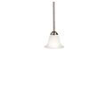 Product Image of Dover 5.5" 1 Light Mini Pendant w/ Etched Seeded Glass (Brushed Nickel)