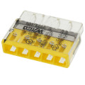 Product Image of Compact Pushwire Splicing Connector, 20-12 Sol/18-12 Str - 5 Ports, Yellow (Box of 500)