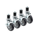 Product Image of 6" Overall 1-5/8" Stem Worktable Caster w/ Side Brake, 5" Wheel (4 Wheels)