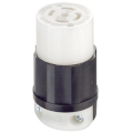 Product Image of Industrial Grade Locking Connector, 30A, 4P, NEMA L21-30R - Black/White (120/208V)
