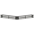 Product Image of Angled Quickport, High-density Patch Panel, 48"port, 1RU (Black)