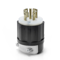Product Image of Locking Plug, 20/10A, 250V Dc/600V Ac, Industrial Grade (Black) & White