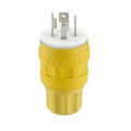 Product Image of Industrial Grade Locking Plug, Weatherproof, 30A, 3P, NEMA L15-30P - Yellow (250V)