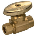 Product Image of 1/2" Sweat x 3/8" OD Compression Straight Supply Stop, Lead Free (Rough Brass)