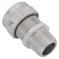 1/2" MNPT Aluminum Ranger Liquid Tight Cord Straight Connector, .125" to .375" Cord Dia. Range