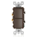 Product Image of 20A Decora Single-pole/Single-pole Combination Switch (Brown)