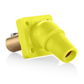 Product Image of 16 Series Panel Mount Receptacle, Female, 400A Max, 600V 45 Degree Angle, 2/0-4/0 Cable Range (Yellow)