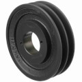 Product Image of 2 Groove Cast Iron Fixed Pitch Sheave, 5.25" OD