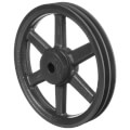Product Image of 2 Groove Cast Iron Fixed Pitch Sheave w/ 3/4" Bore, 9.25" OD