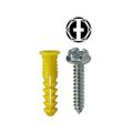 Product Image of #10 Yellow Wing Conical Anchor Kit w/ Hex Head Combo Drive Screws