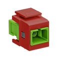 Product Image of Quickport, Simplex Sc Adapter, Sm/apc, Zirconia Ceramic, Female Front/back, Red