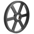 Product Image of 2 Groove Cast Iron Split Taper Sheave, A, B, 5V Belt, 28.08" OD