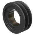 Product Image of 2 Groove Cast Iron Split Taper Sheave, A, B, 5V Belt, 4.88" OD