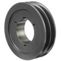 Product Image of 2 Groove Cast Iron Split Taper Sheave, A, B, 5V Belt, 6.08" OD