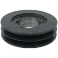 Product Image of 2 Groove Cast Iron Split Taper Sheave, A, B, 5V Belt, 6.28" OD