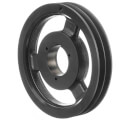 Product Image of 2 Groove Cast Iron Split Taper Sheave, A, B, 5V Belt, 9.68" OD