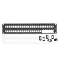 Product Image of Front Loading Utp Quickport, Patch Panel, w/ Vertical Numbering, 48"port, 2RU (Black)