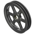 Product Image of 2 Groove Cast Iron Classical Gripbelt Sheave, 4L or A, 5L or B Belt, 9.75" OD