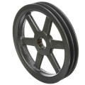 Product Image of 2 Groove Cast Iron Classical Gripbelt Sheave, 4L or A, 5L or B Belt, 10.75" OD