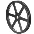 Product Image of 2 Groove Cast Iron Classical Gripbelt Sheave, 4L or A, 5L or B Belt, 15.75" OD