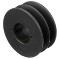 Product Image of 2 Groove Cast Iron Classical Gripbelt Sheave, 4L or A, 5L or B Belt, 3.95" OD