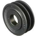 Product Image of 2 Groove Cast Iron Classical Gripbelt Sheave, 4L or A, 5L or B Belt, 4.75" OD
