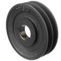 Product Image of 2 Groove Cast Iron Classical Gripbelt Sheave, 4L or A, 5L or B Belt, 5.95" OD
