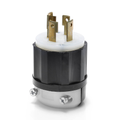 Product Image of 30A, 347/600V 3PY, NEMA L20-30P, 4P, 4W, Locking Plug, Non-Grounding (Black/White)