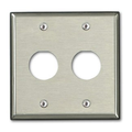 Product Image of Dual-Gang Stainless Steel Duraport, Industrial Wallplate, 2-port