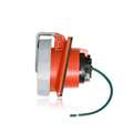 Product Image of 20A, 480V 3-Phase, 3P, 4W, LEV Series IEC 60309-1 & 60309-2 Pin & Sleeve Receptacle, IP66/67/68/IP69K, Watertight, RED