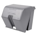 Product Image of 2-Gang Universal While-in-Use Extra Duty Weatherproof Cover, Silver Hood, Aluminum