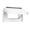 Product Image of 1-Gang Decora/GFCI Device Decora Wallplate/Faceplate, Weather-Resistant, Horizontal (White)
