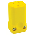 Product Image of 15A, 125V NEMA 5-15R, 2P, 3W, Connector, Straight Blade, Grounding, Python (Yellow)