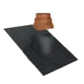 Product Image of 2" x 4" Adjustable Terra-Cotta Roof Flashing 5/12 - 12/12 Pitch