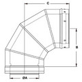 Product Image of 10" x 90° Z-Vent Double Wall Elbow