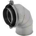 Product Image of 6" x 90-Degree Z-Vent Double Wall Elbow w/ ZV-Clamp