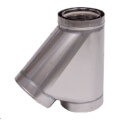 Product Image of 8" Z-Vent Double Wall 45-Degree Lateral Tee